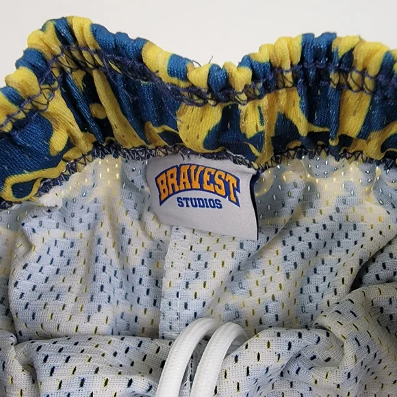Bravest Studio Detroit Blue Mesh CD Shorts S NWT
